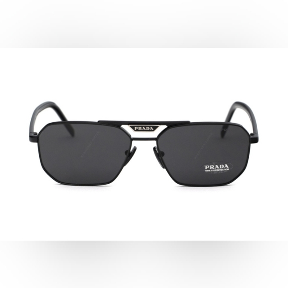 NEW UNISEX PRADA PR58YS 1AB5S0 SUNGLASSES BLACK SPR 58Y NEW PRADA PR 58YS - Picture 2 of 7